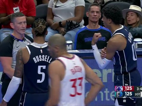 NBA杯小组赛西部B组：快船vs独行侠加时2英文原声回放