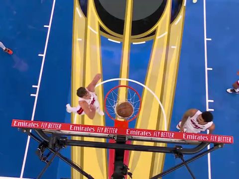 NBA杯小组赛东部C组：热火vs尼克斯第1节英文原声回放