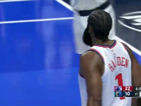 NBA杯小组赛西部B组：快船vs独行侠第1节中文解说回放