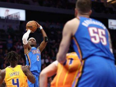 [腾讯全场集锦]🏀雷霆第三节一波流轻取黄蜂迎5连胜 SGA三节33+7 霍姆格伦25+8