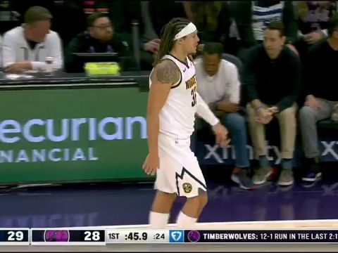 掘金vs森林狼第1节英文原声回放