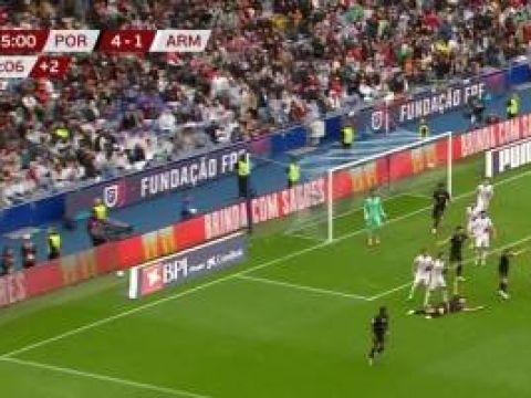 [进球视频]迪亚斯造点，B费点射破门！葡萄牙5-1领先亚美尼亚