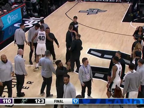 国王vs马刺第4节中文解说回放