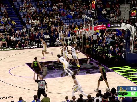 勇士124-106鹈鹕 穆迪获生涯新高助勇士客场三连胜