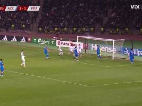 [进球视频]法国2-1反超！古斯托送助攻，阿克利乌什门前打空门得手