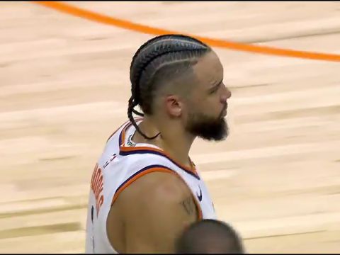 NBA常规赛：老鹰vs太阳第4节英文原声回放