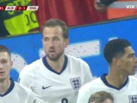 [进球视频]还得是你！凯恩中路抢点破僵，阿尔巴尼亚球员头球乌龙助攻