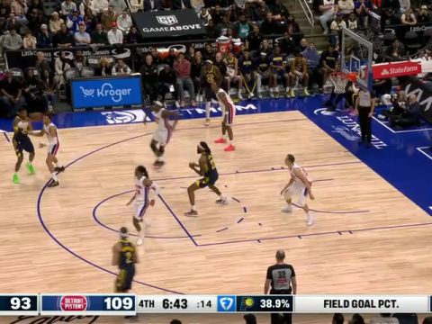 步行者vs活塞第4节中文解说回放