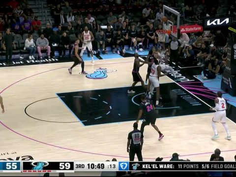 NBA常规赛：尼克斯vs热火英文原声全场回放