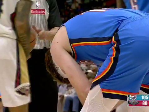 NBA常规赛：雷霆vs鹈鹕第3节中文解说回放