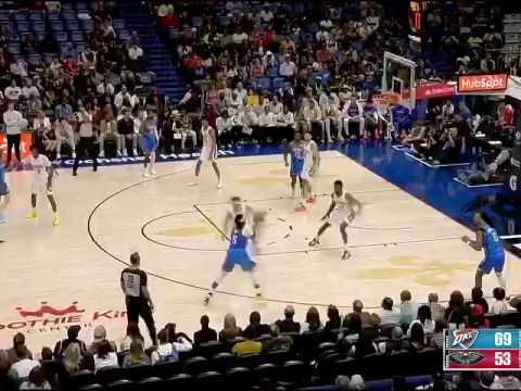 NBA常规赛：雷霆vs鹈鹕英文原声全场回放