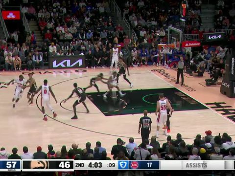 活塞vs老鹰第2节中文解说回放