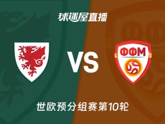 【世欧预分组赛第10轮】威尔士vs北马其顿直播在线观看(2025年11月19日)
