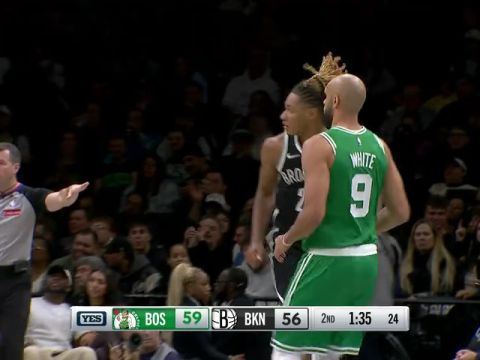 NBA常规赛：凯尔特人vs篮网英文原声全场回放