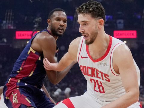 火箭vs骑士精华回放 申京轰两双率队收下5连胜