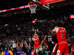 武切三分绝杀开拓者！杨瀚森2分2板 克林根21板阿夫迪亚三双