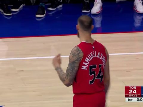 NBA常规赛：猛龙vs76人第1节中文解说回放