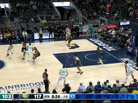 NBA常规赛：黄蜂vs步行者英文原声全场回放