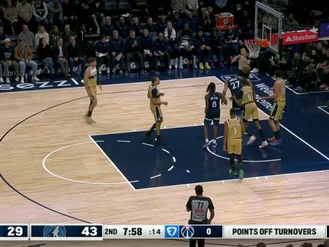 奇才vs森林狼第2节中文解说回放