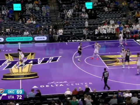 雷霆vs爵士第3节中文解说回放