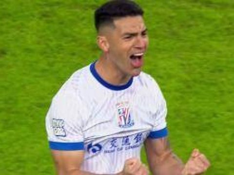 [进球视频]路易斯单刀破门，VAR检查后确认进球有效，申花3-0津门虎