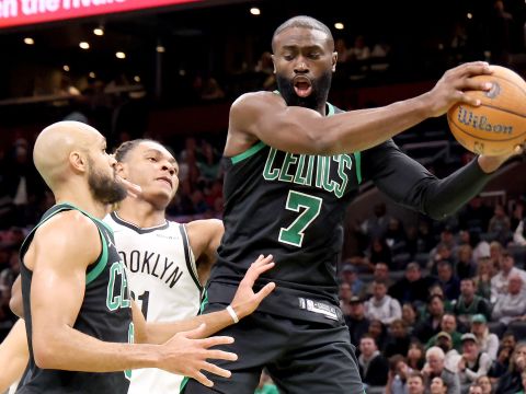 布朗vs篮网集锦 全场26分8板4助攻传兼备无力回天