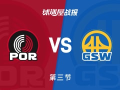 NBA常规赛：勇士第三节领先开拓者3分，库里得到27分，克林根得到22分