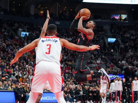 巴雷特vs奇才集锦 全场拿下24+8+4投篮15中9超高命中率