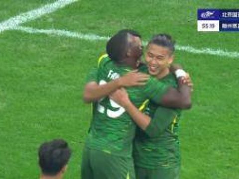 [进球视频]国安在后场发起反击，林良铭近距离射门被扑，张玉宁随后补射破门！