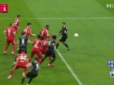 [进球视频]日本球员铃木唯人角球后点破门 拜仁0-1落后