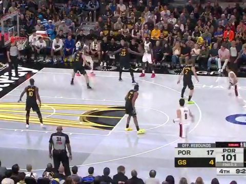 开拓者vs勇士英文原声全场回放