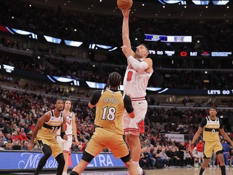 奇才120-121公牛 武切维奇28+12奇才六人上双不敌公牛