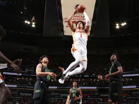 老鹰115-98鹈鹕 波神30+7约翰逊准三双老鹰客胜鹈鹕终结连败