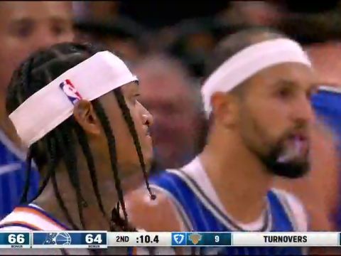 NBA常规赛：尼克斯vs魔术第2节中文解说回放