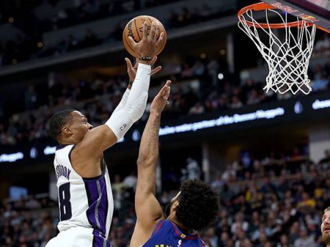 [CCTV全场集锦]🏀威少梦回巅峰末节15分定胜局 约基奇44+13 国王爆冷击败掘金