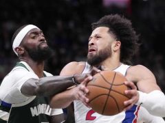 NBA常规赛战报：东部第一！活塞轻取雄鹿12连胜本季最长 坎宁安29+8+10