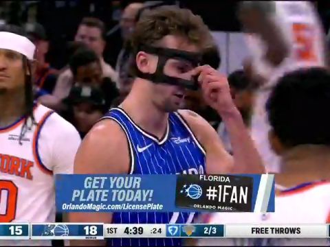 NBA常规赛：尼克斯vs魔术第1节中文解说回放