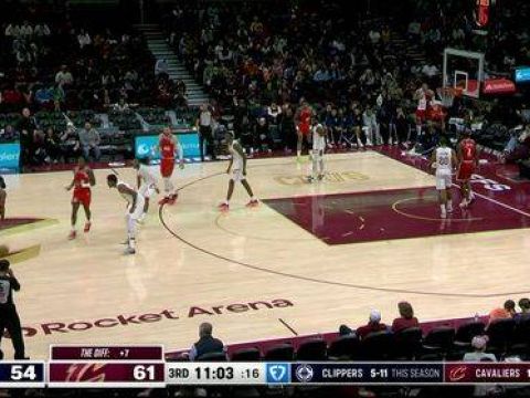 [腾讯全场集锦]?小卡复出20分 祖巴茨33+18 哈登16中5 米切尔37+8 快船负骑士