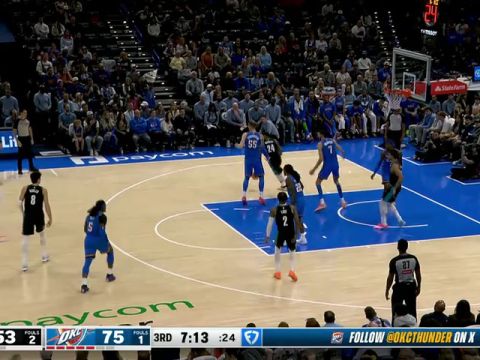 开拓者vs雷霆第3节中文解说回放