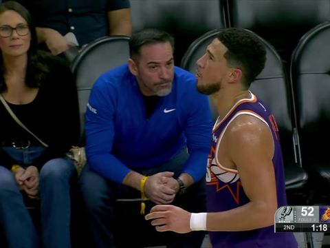 NBA常规赛：马刺vs太阳第2节英文原声回放