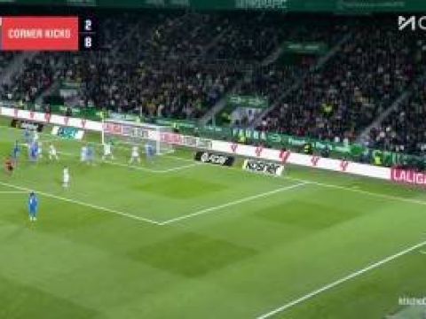 [进球视频]扳平比分！贝林厄姆头球摆渡，赫伊森顺势抽射破门