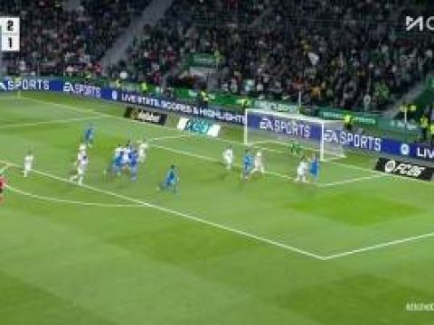 [进球视频]再度扳平！姆巴佩极限救球送助攻，贝林厄姆中路抢点破门