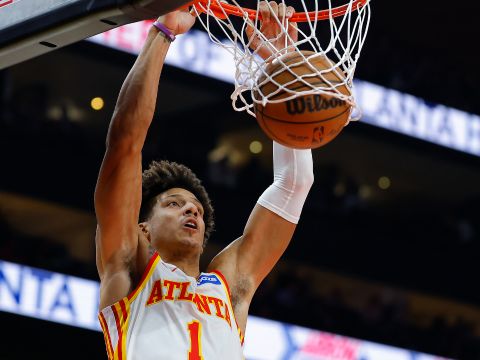 约翰逊vs黄蜂集锦 全队最高28+8+11准三双表现