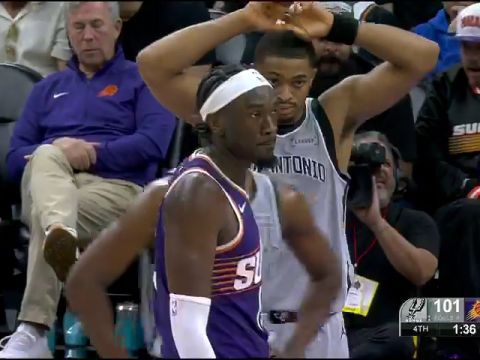 NBA常规赛：马刺vs太阳第4节中文解说回放