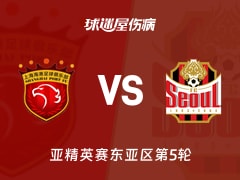【亚精英赛】上海海港vsFC首尔伤病名单最新(2025年11月25日)