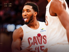 NBA回放全场录像高清：常规赛快船vs骑士（11月24日）小卡复出，米切尔爆砍37+8！