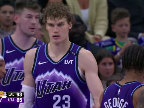 湖人vs爵士第4节英文原声回放