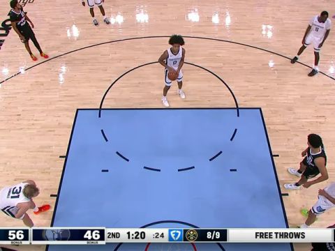 NBA常规赛：掘金vs灰熊第2节英文原声回放