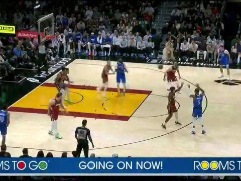 NBA常规赛：独行侠vs热火第2节中文解说回放