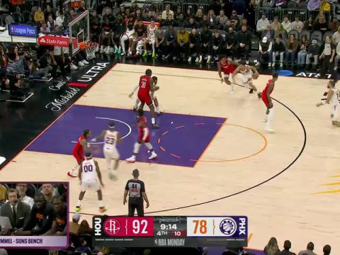 NBA常规赛：火箭vs太阳第4节中文解说回放